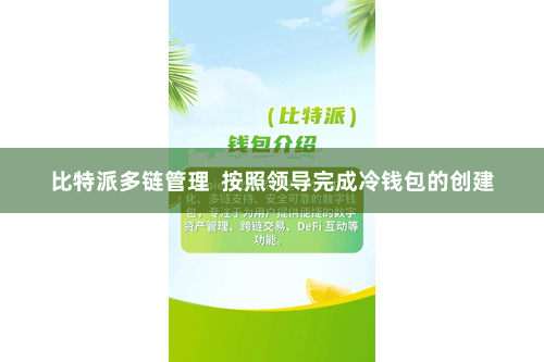 比特派多链管理  按照领导完成冷钱包的创建
